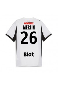 Stade Rennais Quentin Merlin #26 Fotballdrakt Borte Klær 2025-26 Korte ermer